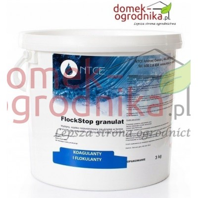 FlockStop Koagulant preparat Granulat Chemia do Basenu NTCE 3kg